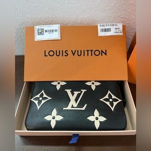LV double zip pochette empreinte